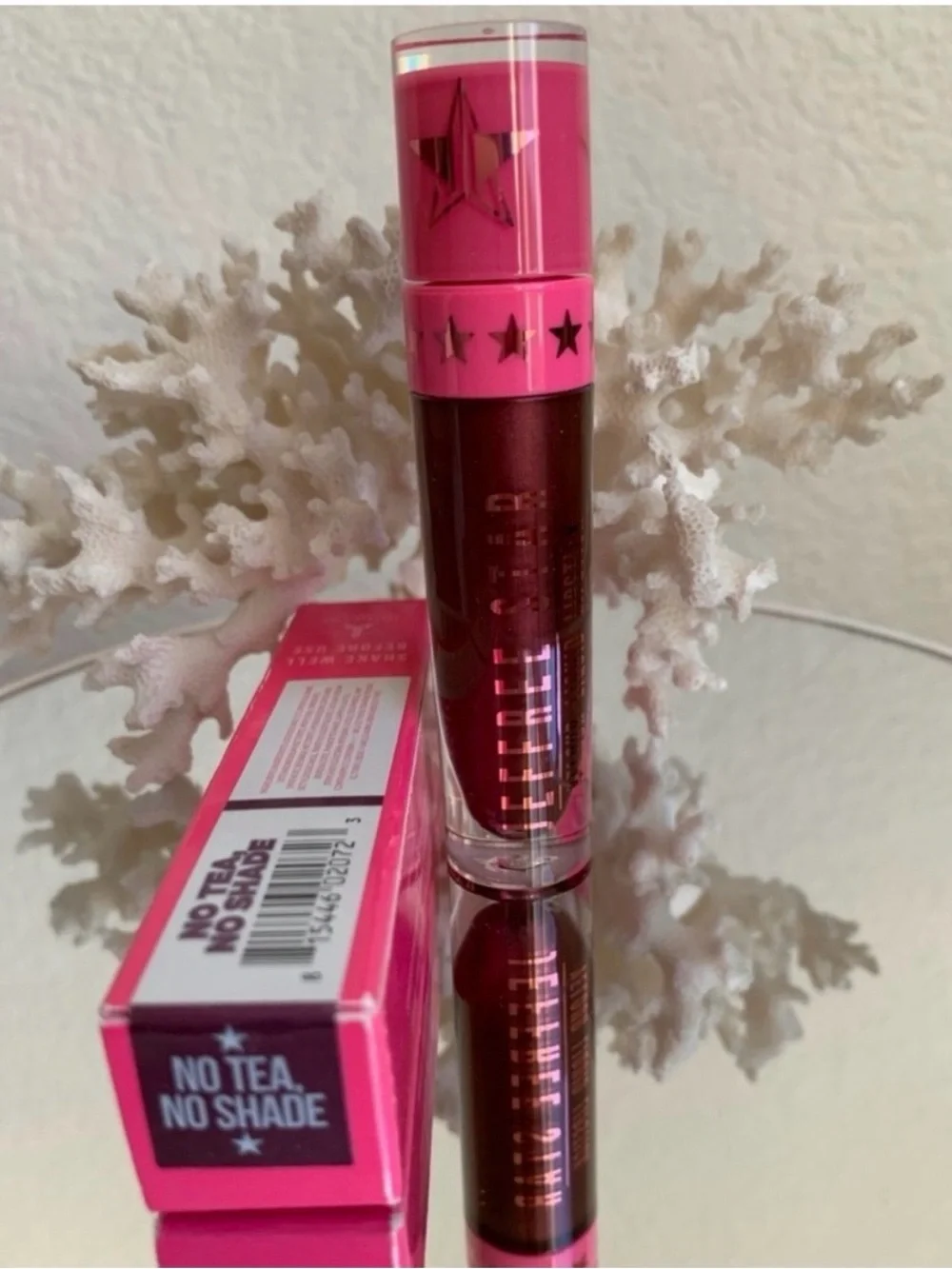 JEFFREE STAR Velour Liquid Lipstick No Tea No Shade Metallic Plum Goth Y2K NIB